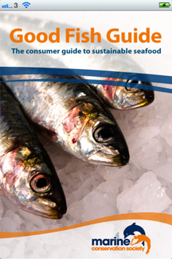Splash screen for Marine Conservation Society Good Fish Guide iphone App